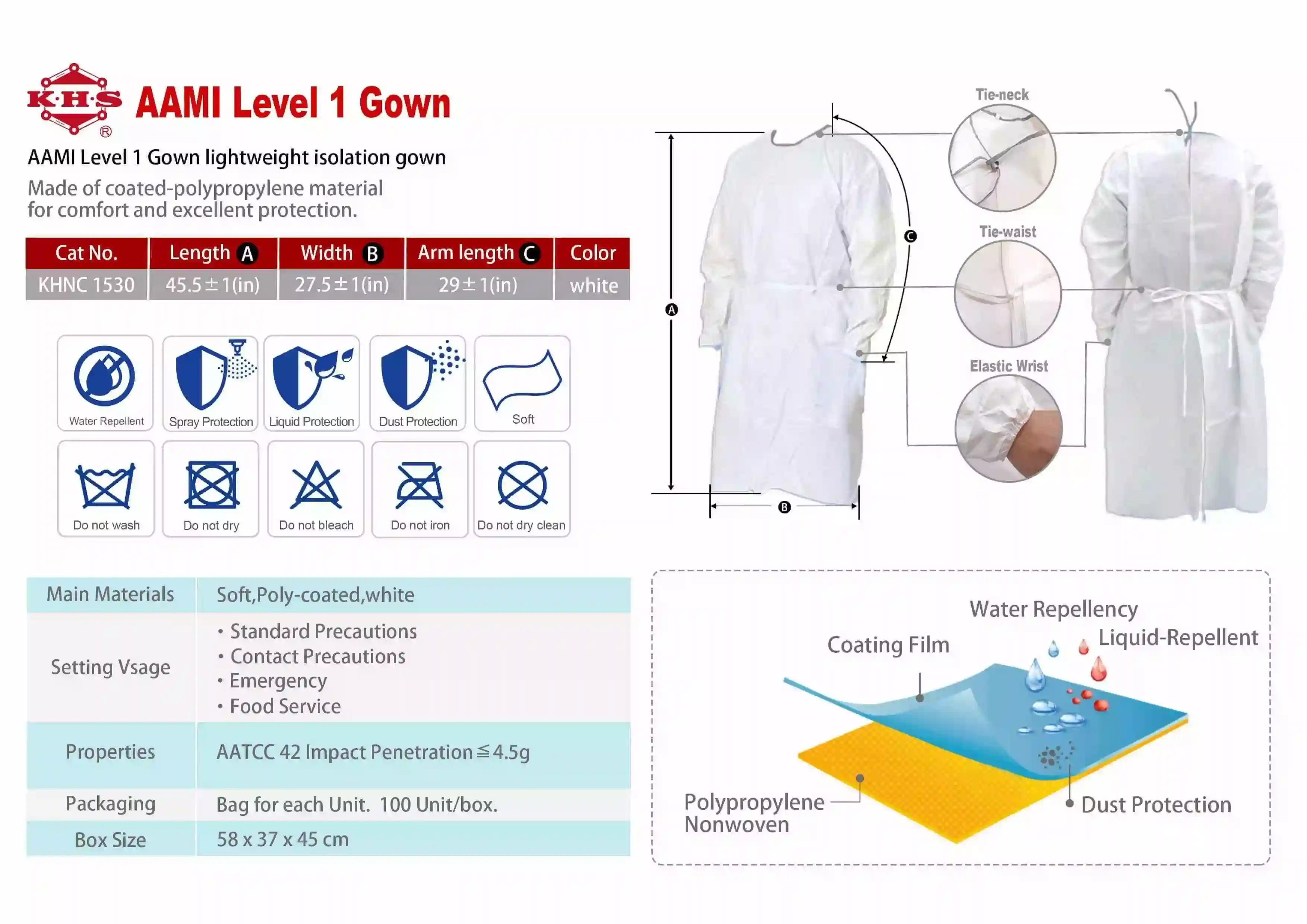Chemo Gown Fabric